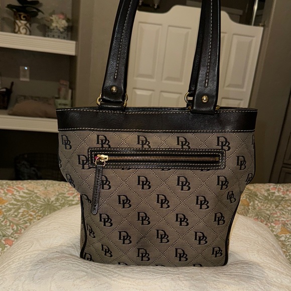 Dooney & Bourke Black and Gray Tote - Picture 6 of 8